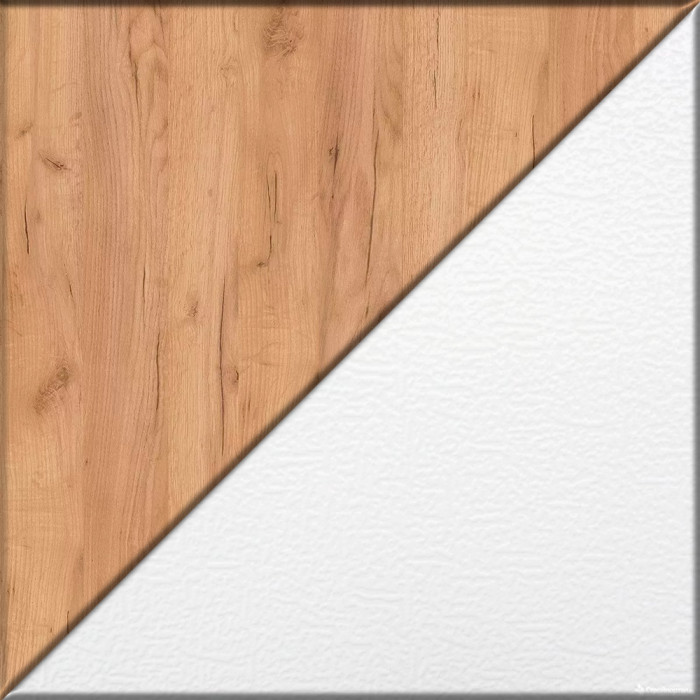 Лидер-8 Пенал + Пенал + Тумба МД 3.19, белый шагрень/крафт золото