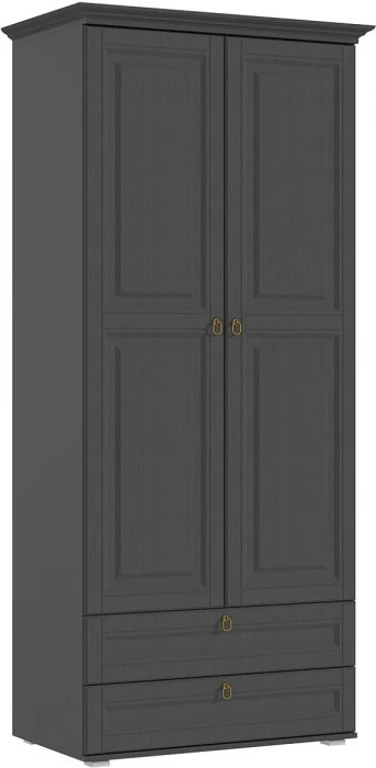 Престиж-1 Шкаф платяной графит/графит структурный