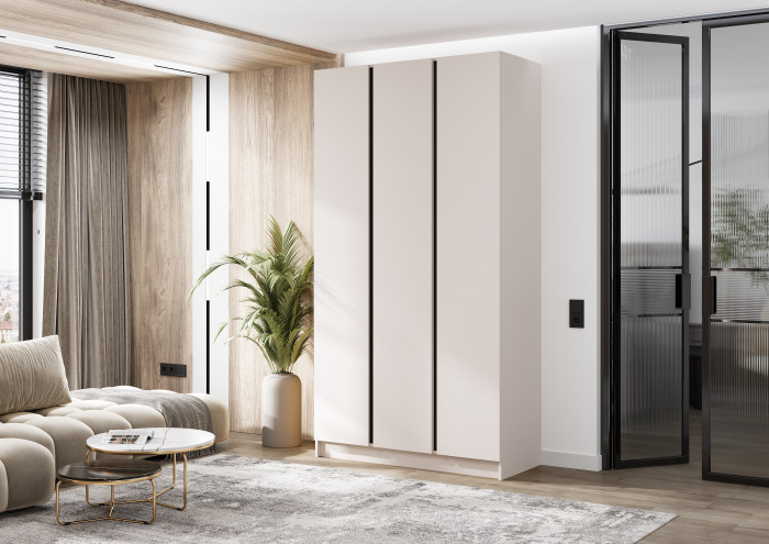 Келвин Шкаф 3-х створчатый (1200) (Кашемир, Кашемир)