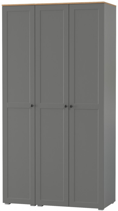 Остин Набор шкафов 01, цвет серый графит/дуб крафт золотой, ШхГхВ 120х54,3х229,6 см., универсальная сборка