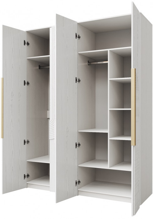 Модульная спальня "Монтиз" - Белый текстурный/Корунд джелато