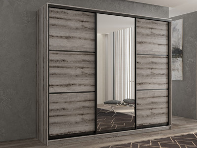 Шкаф-купе Кааппи 2 Эвок Окаменелый 240х45х230 см