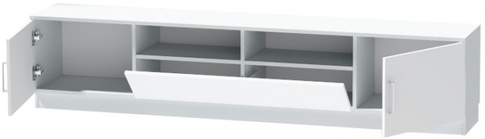 Тумба-3 под ТВ напольная "Иннэс-7", Белый