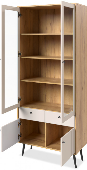 Шкаф-витрина 2-х дверная Вега Саксония