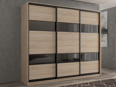 Шкаф-купе Кааппи 7 Сонома Светлый 180х60х230 см