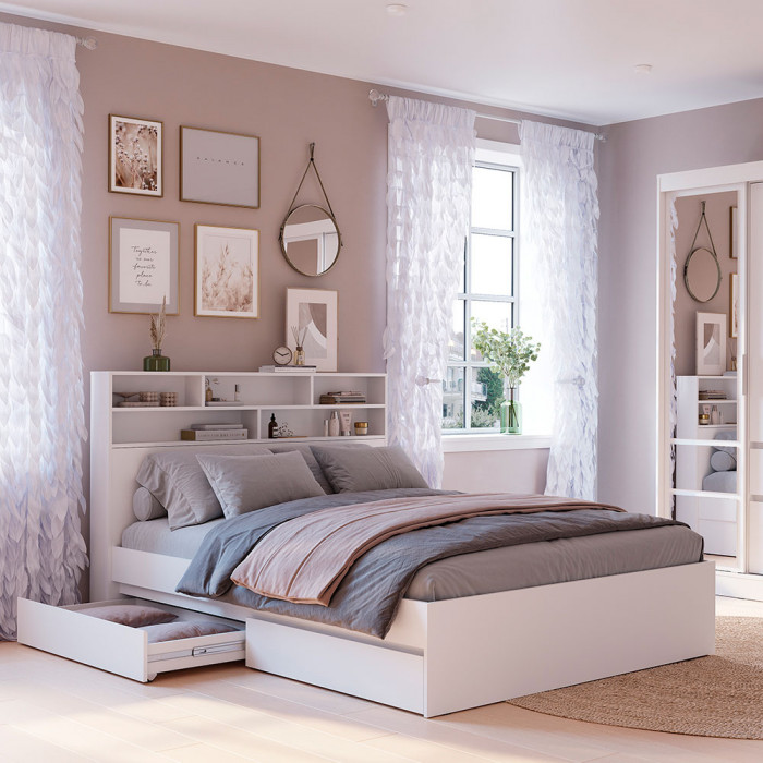 Симпл СП-01 стеллаж-полка белый