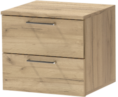 Тумба-6 прикроватная подвесная "Иннэс-7", Дуб крафт золотой