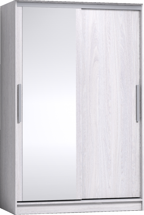 Шкаф-купе с зеркалом Стрике 1350 Ясень Анкор светлый