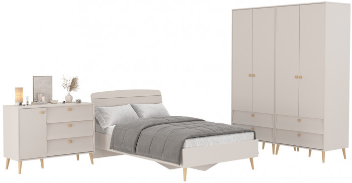 Афина Спальня 18-1200, кашемир серый