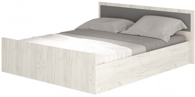 "Фиеста" кровать 1,6м LIGHT (1750х750х2032) дуб крафт белый