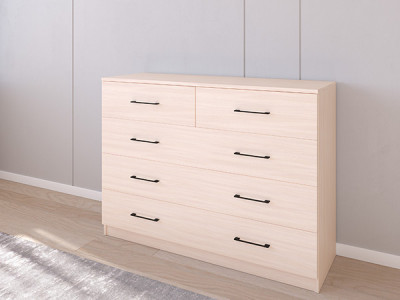 Комод 04/16 120х40х90 Дуб молочный/Дуб молочный