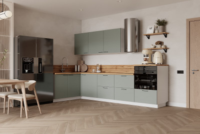 КГ Угловой 1500х3000 (без пм) Эмаль, Олива  Арника РМ в.2