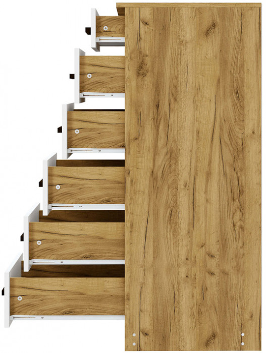 Комод "Евро" КМ-04 крафт/белый