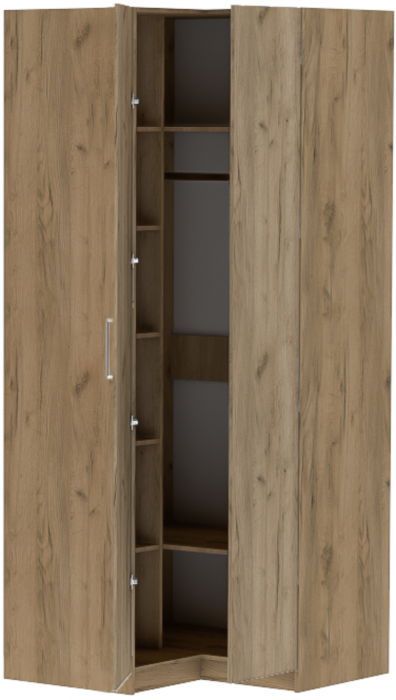 Шкаф угловой "Иннэс-7" - Дуб крафт золотой