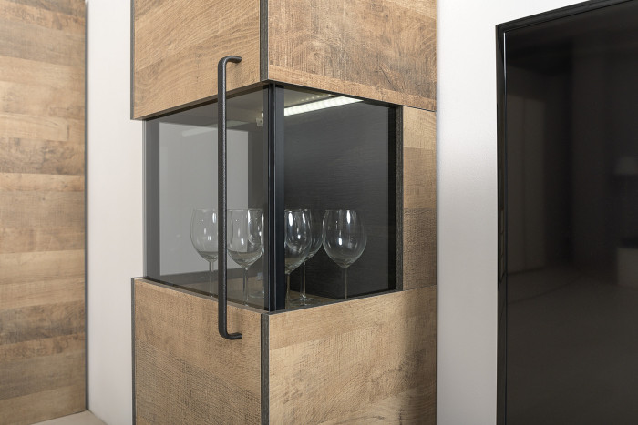 Трувор Гостиная 024, дуб гранж песочный/интра