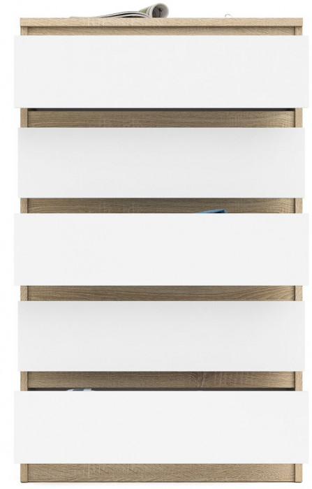 Мори Комод МК700.5, дуб сонома/белый