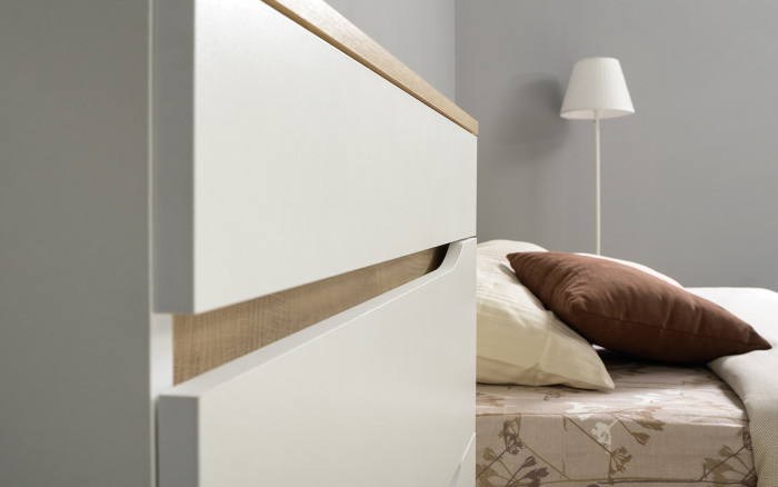 Муссон Спальня № 14, белый/дуб эндгрейн элегантный