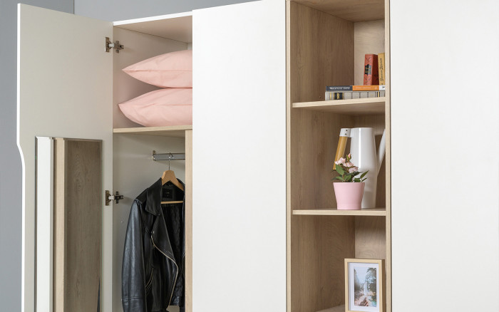 Муссон Спальня № 14, белый/дуб эндгрейн элегантный