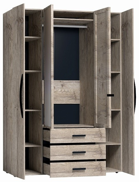 Шкаф для одежды и белья Натуре 555, гаскон пайн