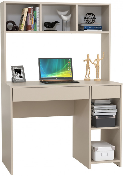 Стол компьютерный Комфорт 12.77F, цвет сатин, ШхГхВ 100х49,8х147 см., универсальная сборка