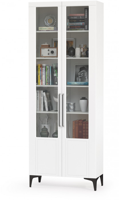 Валенсия Гостиная № 064, ЛДСП белый шагрень/МДФ белый шагрень