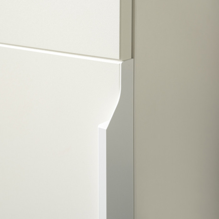 Октава Прихожая 22, белый шагрень/дуб крафт золотой/фасады МДФ белый шагрень