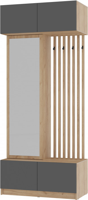 Прихожая "Багира" ПР-03 Крафт/Графит