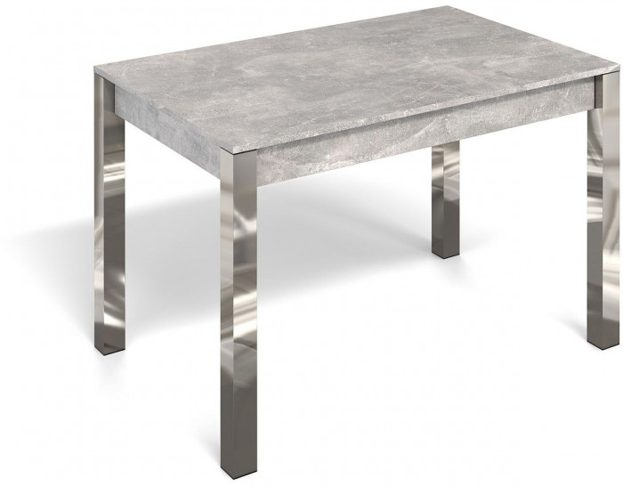 Стол не раздвижной Милан-1 Ателье светлое / Хром