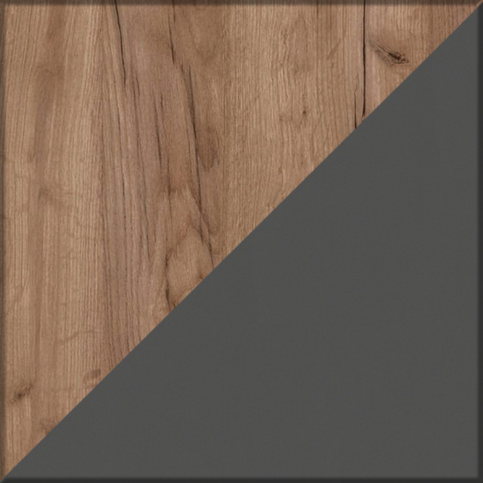 Прихожая 2-3430+2-3431дкт/граф Домино - Комплект для прихожей, дуб крафт табачный/графит