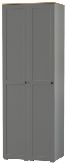 Остин 13.225 Шкаф-пенал 2 шт., цвет серый графит/дуб крафт золотой, ШхГхВ 80х54,3х229,6 см., универсальная сборка