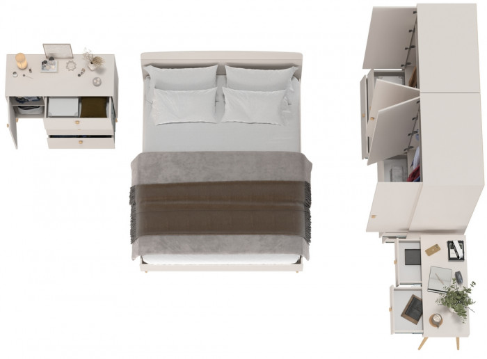 Афина Спальня 19-1600, кашемир серый