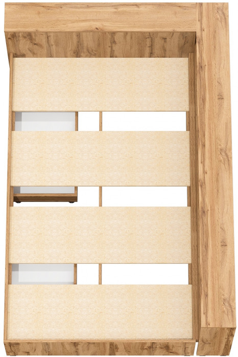 Ксения Кровать с ящиками 1200 + прикроватный блок, дуб вотан