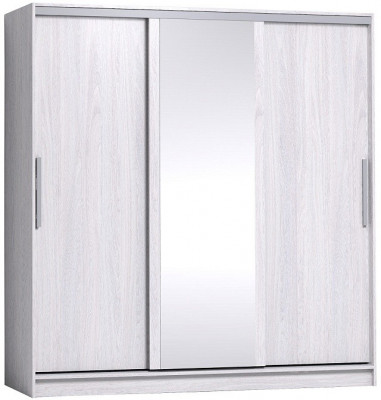 Шкаф-купе с зеркалом Стрике 2000  Ясень Анкор светлый