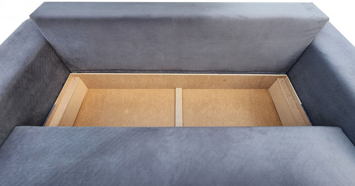 Диван-кровать Амстердам L, еврокнижка, 145х190, серый