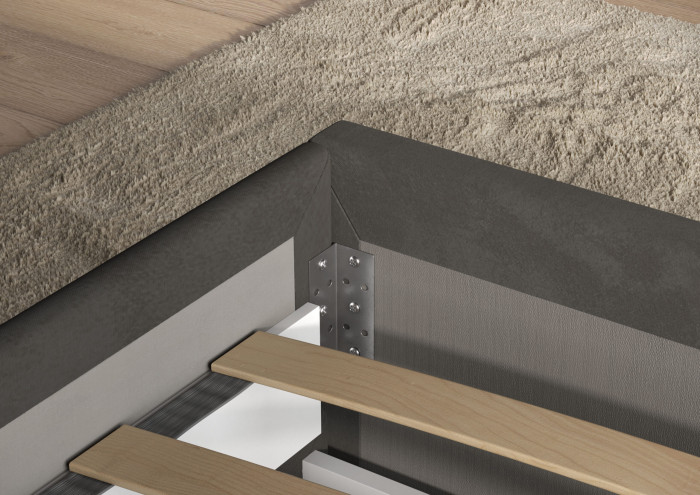 Кровать 160 КР-433-М с настилом из ламелей, Микровелюр Zeekr-47