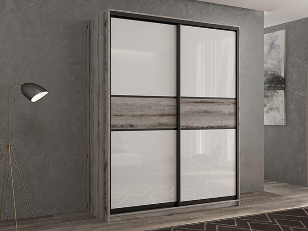 Шкаф-купе Кааппи 11 Эвок Окаменелый 140х45х230 см